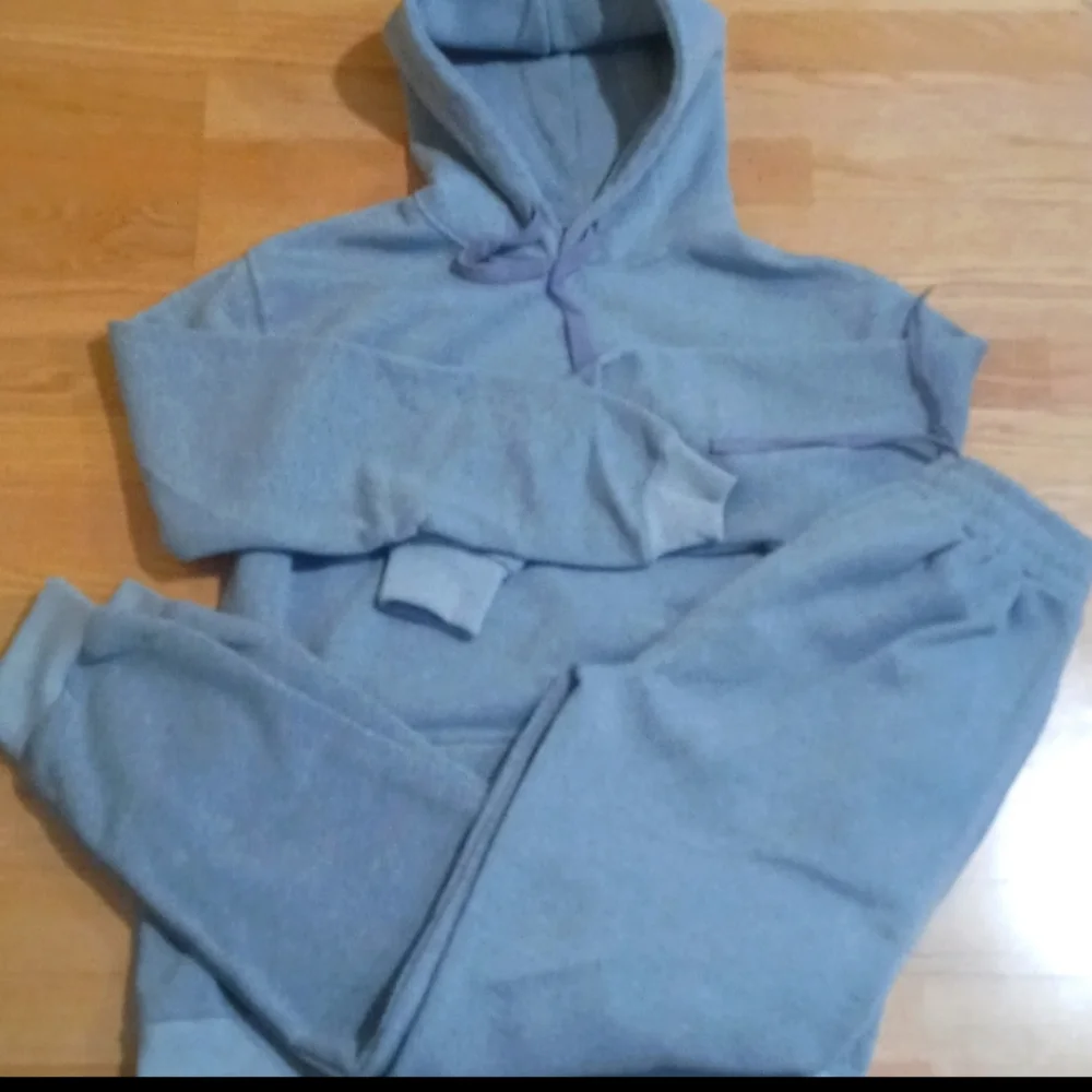 2 Piece Heavy Weight Sweatsuit Joggers/Pullover Hoodie Sweathshirt Small
